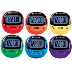 6 Podomètres De Couleur