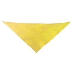 Foulard Triangulaire En Coton, Jaune