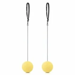 Paire De Poï, Poignées En Cuir