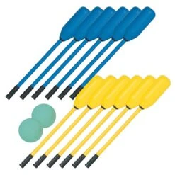 12 Bâtons De Polo En Mousse + 2 Balles