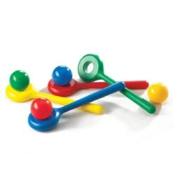 4 Boules Et Cuillères Colorées