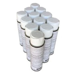 12 Canettes De Peinture Blanche